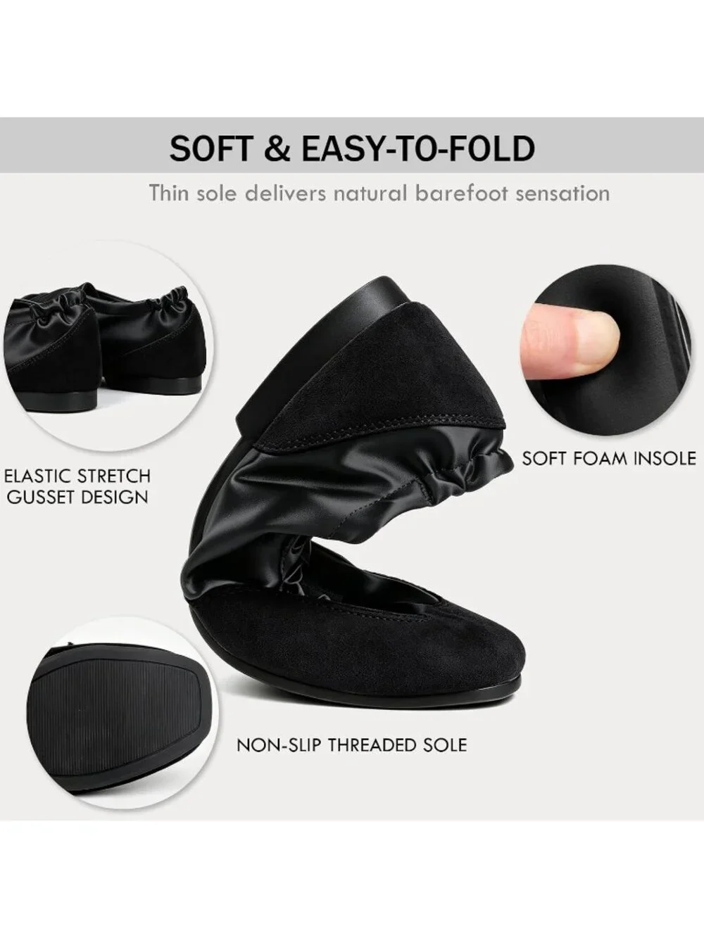 Women's Black Satin Lace Up Lightweight Slim Comfort Ballerina Flat Sneakers